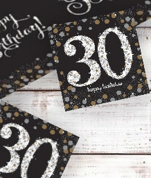 Gold Sparkle 30th Birthday Party Supplies | Balloon | Decoration | Pack